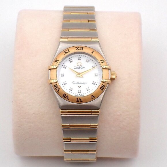 OMEGA Constellation Ladies Watch 1262.75.00 Quartz Diamond Steel Gold 300RK956 - Picture 16 of 16